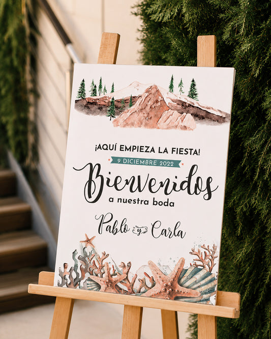 CARTEL DE BIENVENIDA PERSONALIZADO