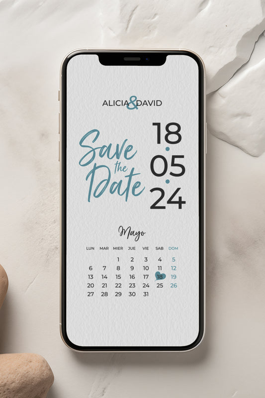 SAVE THE DATE  DIGITAL PERSONALIZADO
