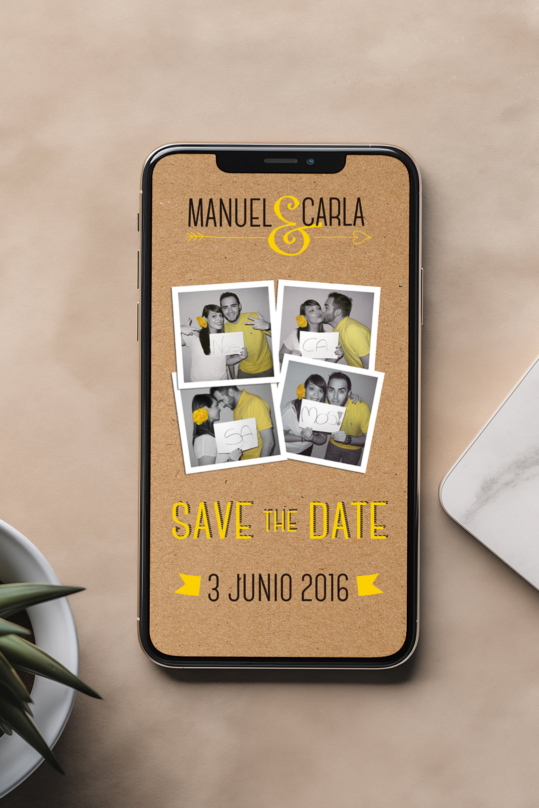 SAVE THE DATE  DIGITAL PERSONALIZADO